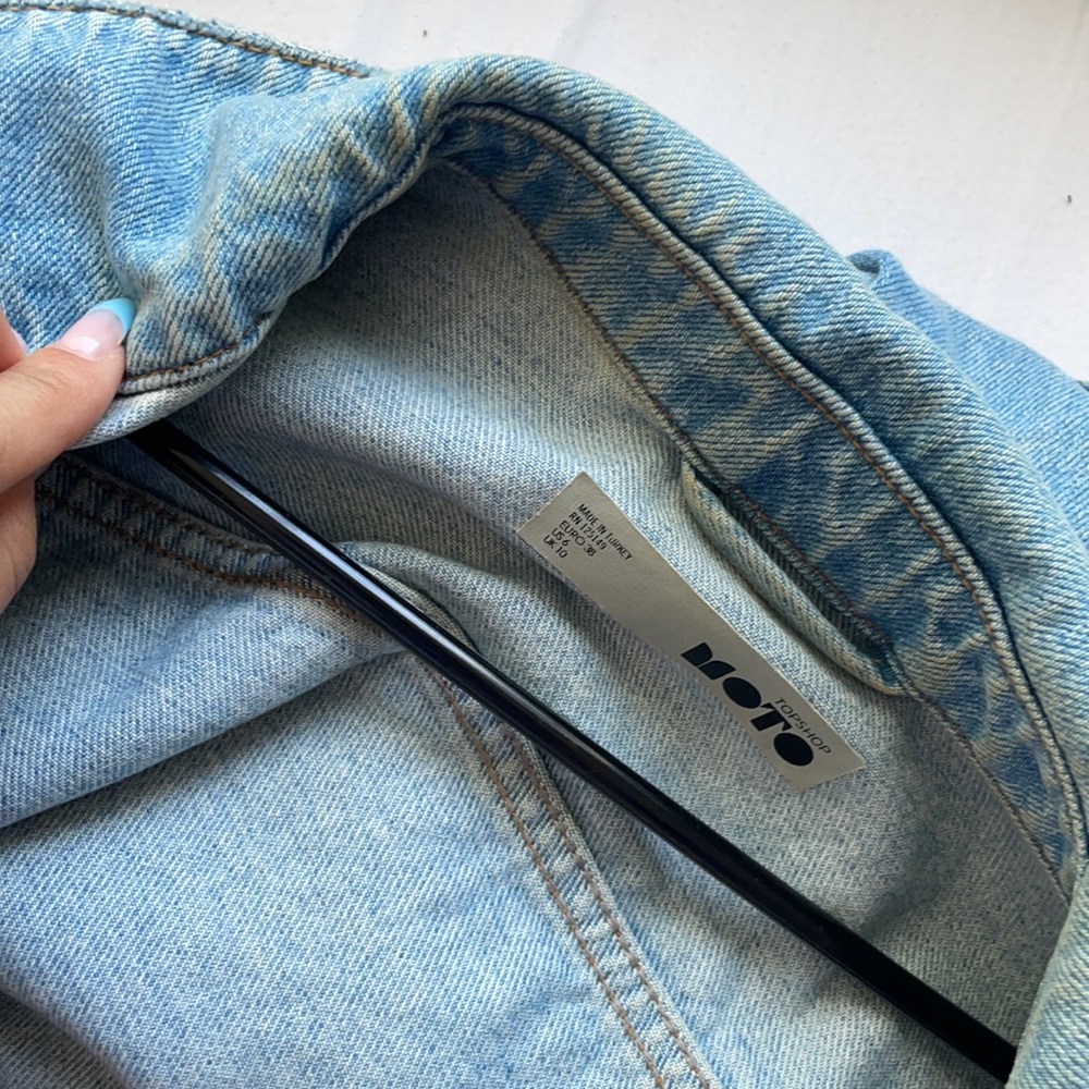 Topshop Denim graffiti jacket - Picture 6 of 6